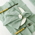 Set of 6 Cotton Cloth Napkins Gauze 30x30cm Fabric for Wedding Decor Everyday Use Dinner Tea Towel Table Village Christmas Napki