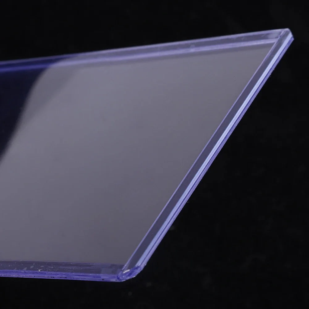 50/1Pcs Transparent Card Sleeve with Protective Film Clear Card Holder Idol Photo Game Baseball Card Holders Cover 35PT 3"x4"