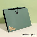 Three Colors Horizontal A4 Folder Students Office Business Trip Multi-layer Large Capacity 5/8/13 Layers Storage Organ Bag
