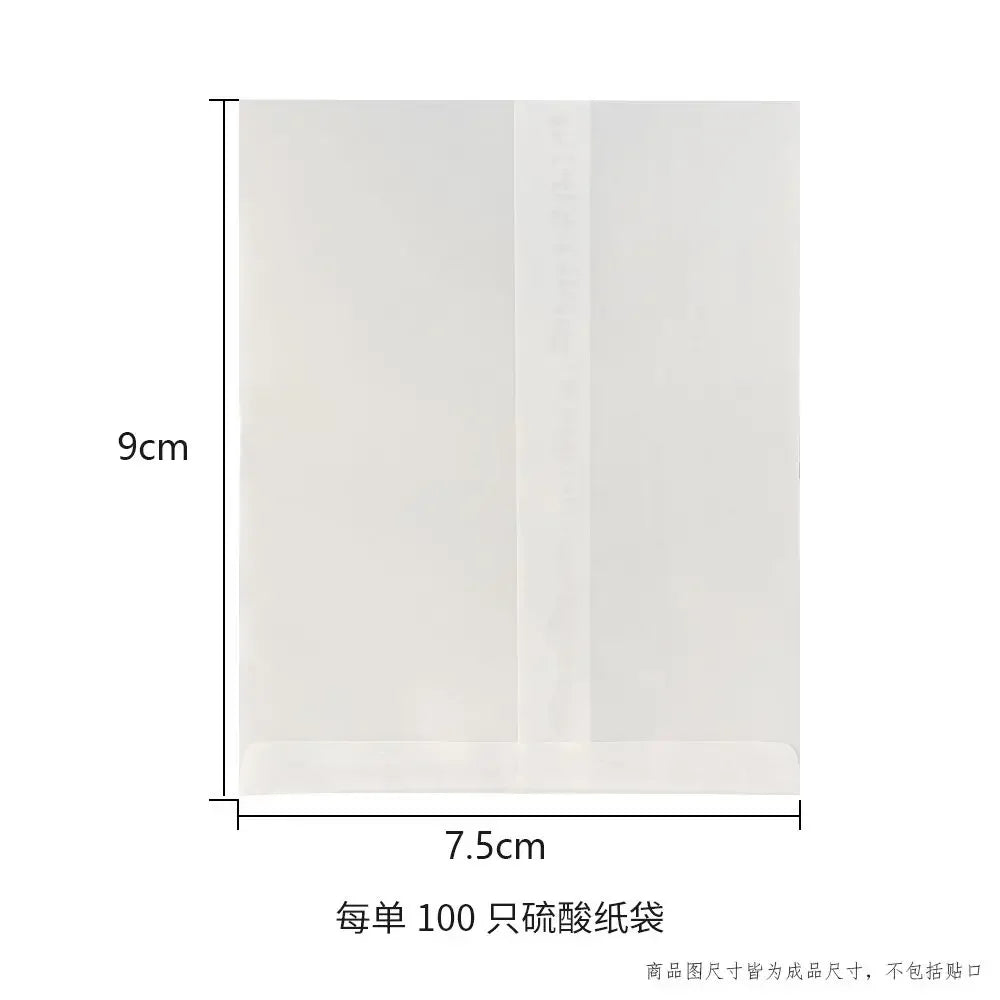 50pcs/lot Translucent Mini Envelope Jewelry Storage Bag for Card Earring Necklace Gift Packaging Bags Wedding Wedding Envelopes