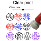 Custom QA QC Teacher Name Ink Stamp Signature Calligraphy Selfing-Inking Personalized Letter Stamp For School Student Child