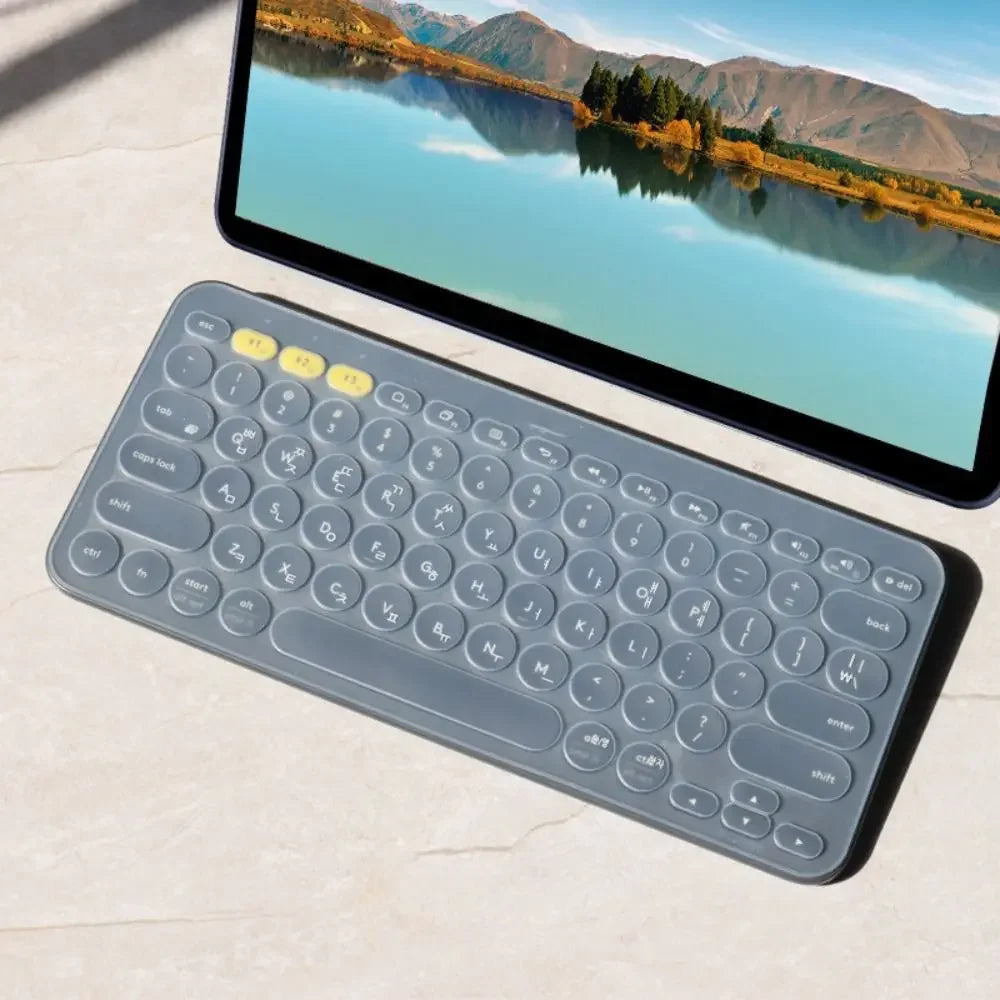 Transparent Korean Keyboard Cover Durable Wear-resistant Protective Skin Dustproof TPU for Logitech k380