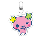 Acrylic GoGo Tamago Q Version Mobile Phone Chain Mametchi Kuchipatchi Mimitchi Gozarutchi Key Chain Cell Phone Pendant Gifts