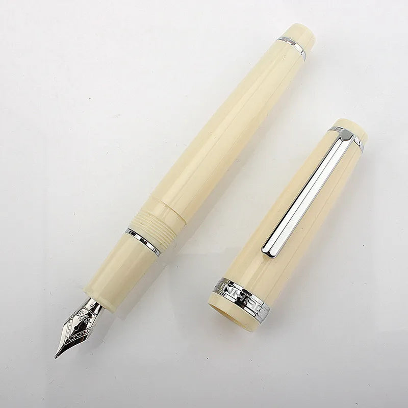 Jinhao 82 Fountain Pen Acrylic EF/F/M/Bent Nib Golden Trim with Converter Writing Pen