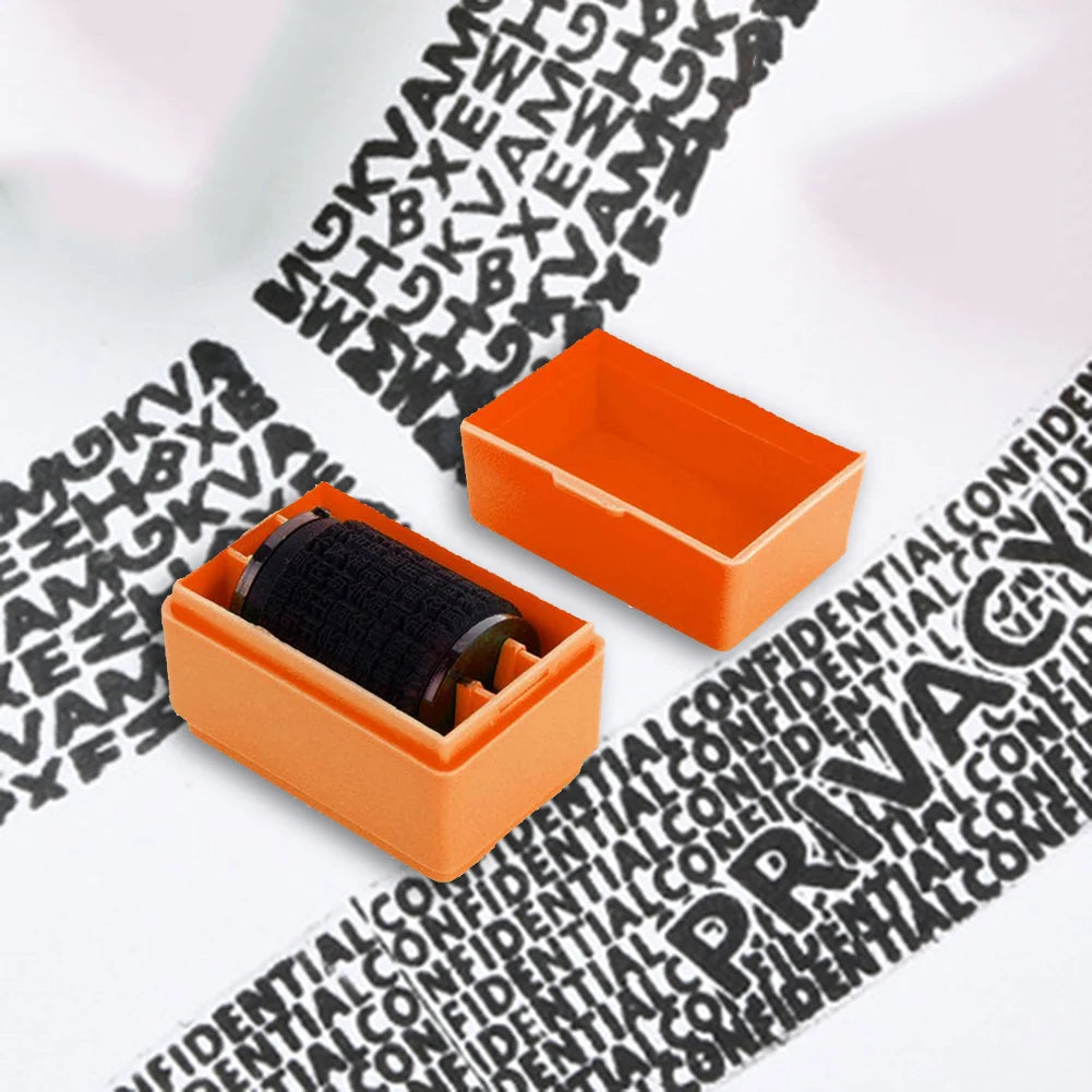 Data Protection Roller Stamp Portable Information Coverage Messy Code Privacy Confidential Data Theft Guard Security Seal