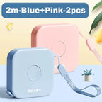 Deli 1/2pcs 2m Measure Tape Soft Rulers Double Scale Sewing Flexible Ruler for Kids Aldult Height Waist Measuring Tailor Ruler
