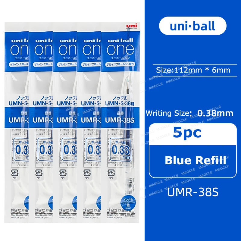 Japanese uni-ball ZENTO Gel Ink Pen Limited Flow Model Metal Push Ultra-Smooth Writing 0.38/0.5mm Signing for Students Business