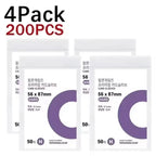 1-500Pcs Premium HD Transparent Kpop Idol Card Protective Sleeve Album Photo Waterproof Protector Game Card Holder 56x87mm