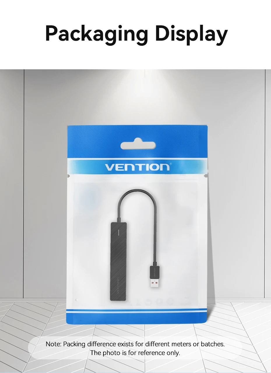 Vention Usb Hub 4 Port ABS Hub USB 3.2 10Gbps for Laptop Multi Splitter Adapter For Xiaomi Macbook PC Computer Accessories
