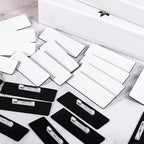 32Pcs Name Tag Blank Name Badges High Density DIY Sublimation Id Badge Pin Backing Office School Use Reusable Custom