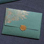 10pcs/special Paper Card Hot Stamping Invitation Letter Envelope, Pearl Paper Packaging Thick Envelope