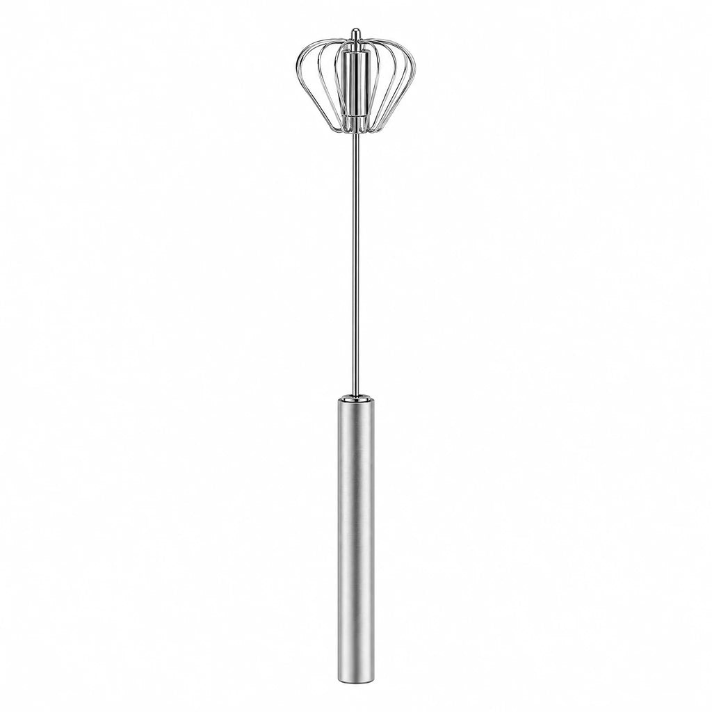 Handheld Milk Frother Stainless Steel Mini Whisk Semi-Automatic Coffee Frother for Cappuccino Latte Hot Chocolate Egg Beater Kitchen Tool