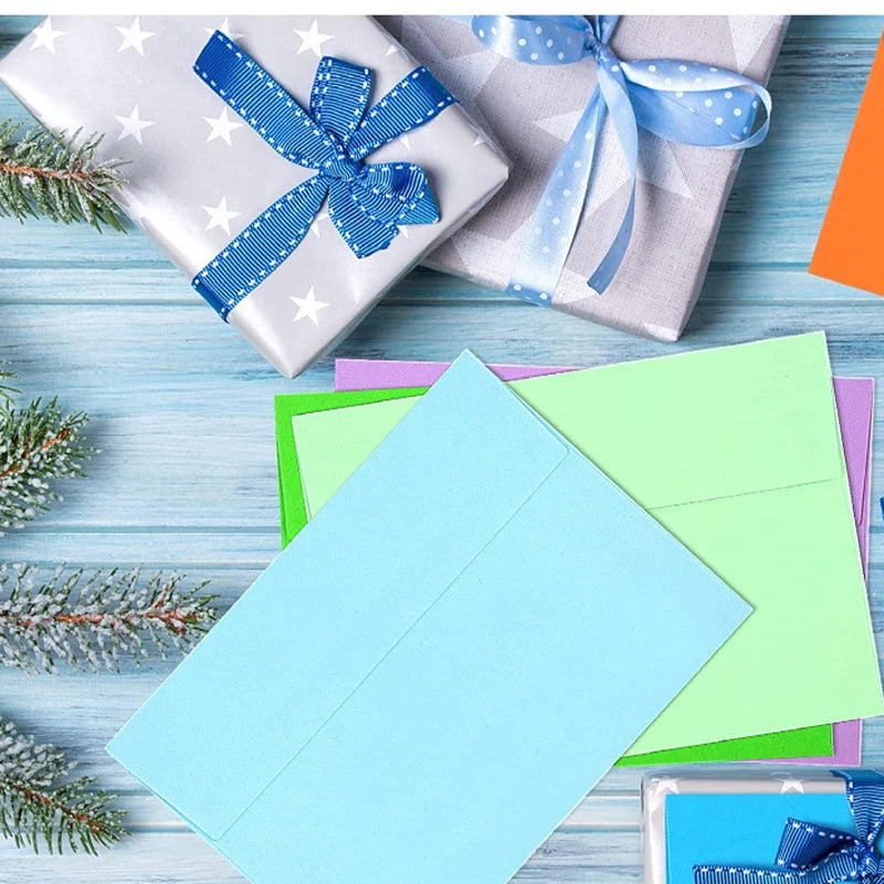 50 pack 4x6 Envelopes,A6 Invitation Envelopes 6.5 x 4.25inch For 4x6 Cards- Peel & Press,Ideal for Invitations,Weddings,Parties
