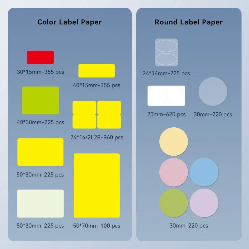 Niimbot M2 Label Printer Color Thermal Transfer Labels Sticker Paper Adhesive Network Organizer Jewelry Tag Label & Color Ribbon