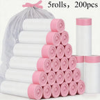 1/3roll Trash Bags Suitable for 4 Gallon Trash Cans Plastic Bin Liners Specially Designed for Bathroom, Restroom, Bedroom Office