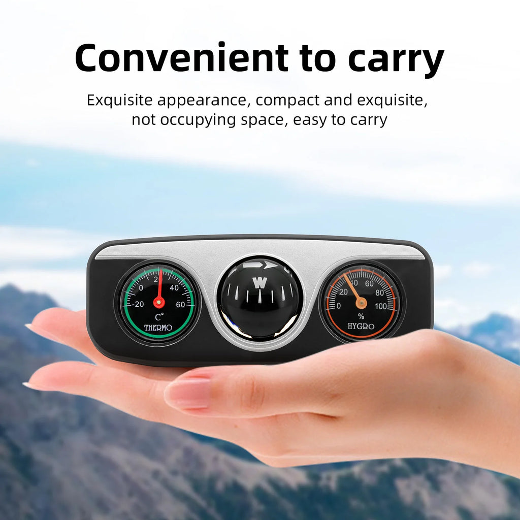 Multifunctional Compass Portable Compact Navigation Device Universal Outdoor High Precision Compass For Car Boat Moto Bicycle