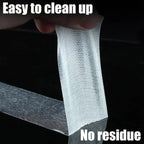 Extra Strong Double Sided Adhesive Tape Thin Super Strong Heavy Fixation Bookbinding Mesh Waterproof Powerful Grid Carpet Tape