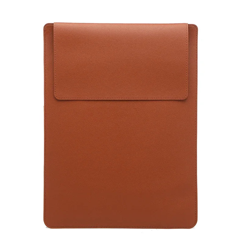 Adjustable Stand Leather Laptop Sleeve Case Bag for Macbook Air 13 14 15 16 Inch M5 M4 M3 M2 Chip Mac Book Pro Mouse Pad Cover