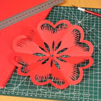 100pcs Red Double Sided Origami Handmade Square Paper cutting DIY Scrapbooking Craft A4 80gsm Copy Paper Inkjet Laser Printing