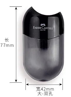 1Pc Faber Castell Double Hole Pencil Sharpener with Eraser Ladybug / Fish / Eagle Cute Stationery Back To School