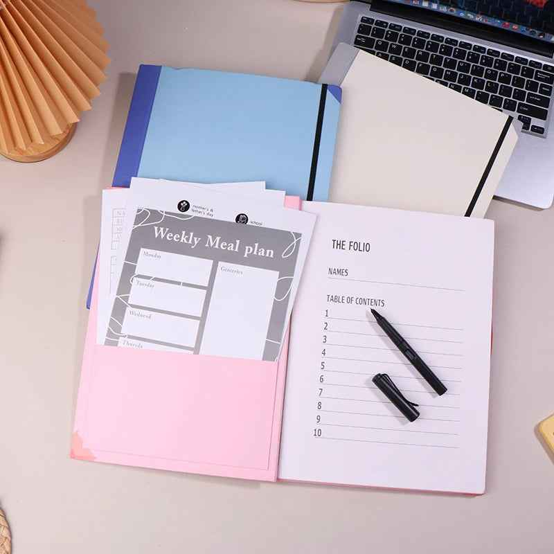 In Case I Go Missing Binder Folio Document Organizer Expanding File Folder Pockets Accordion Document Organizer Pocket Organ