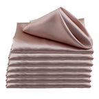 12pcs 45x45cm Satin Table Napkins Soft Cloth Handkerchief For Wedding Party Decors Birthday Christmas Home Tea Towel Napkin