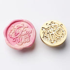 Star Sky Lotus Rose Pattern Wax Seal Stamp Retro Sealing Wax Stamp Replace Head Flowers Leaf Decorate Gift