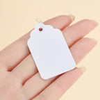 100pcs/lot  Price Label Tags String Tie Watch Jewelry Display Merchandise Price Label Paper Cards Rectangular Blank Price Tag