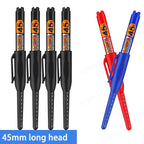 45mm Deep Hole Long Nib Head Markers Deep Drill Hole Long Nib Scriber Multifunction Mechanical Carpentry Colorful Marker Pen
