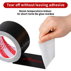 20 Meter Black Cloth Tape High Adhesive And Flexible Gift Packaging Card Handmade Paper Ribbon Plastic Film Decoration Furniture