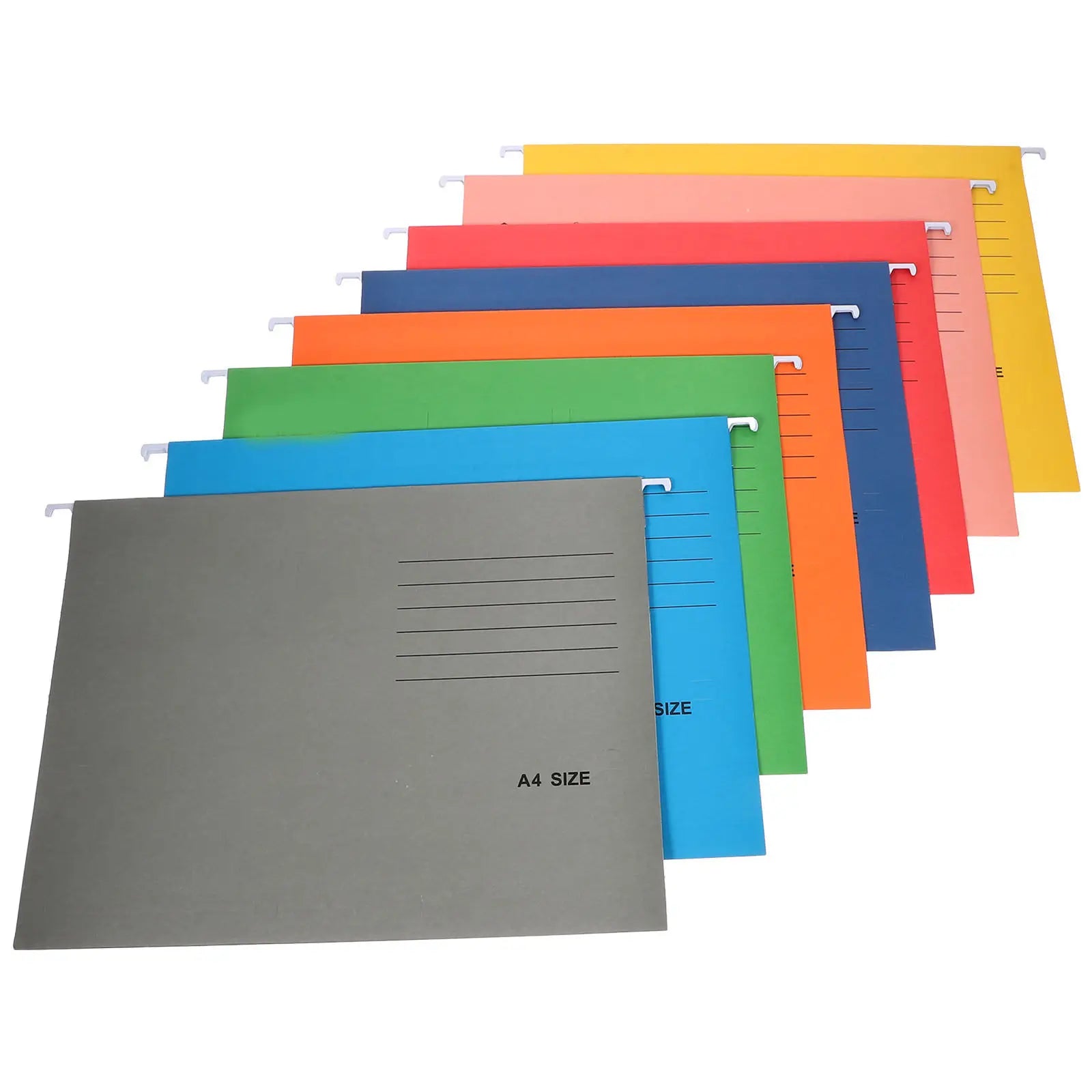 8Pcs Stylish Hanging File Folder Set Multi-Tier Portable File Organizer with Strong Deformation Resistance for Desk Tidy