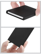 Anti Rfid Blocking Protected Magic Men ID Credit Card Holder Wallet Men Women Metal Business Bank CreditCard Cardholder Case