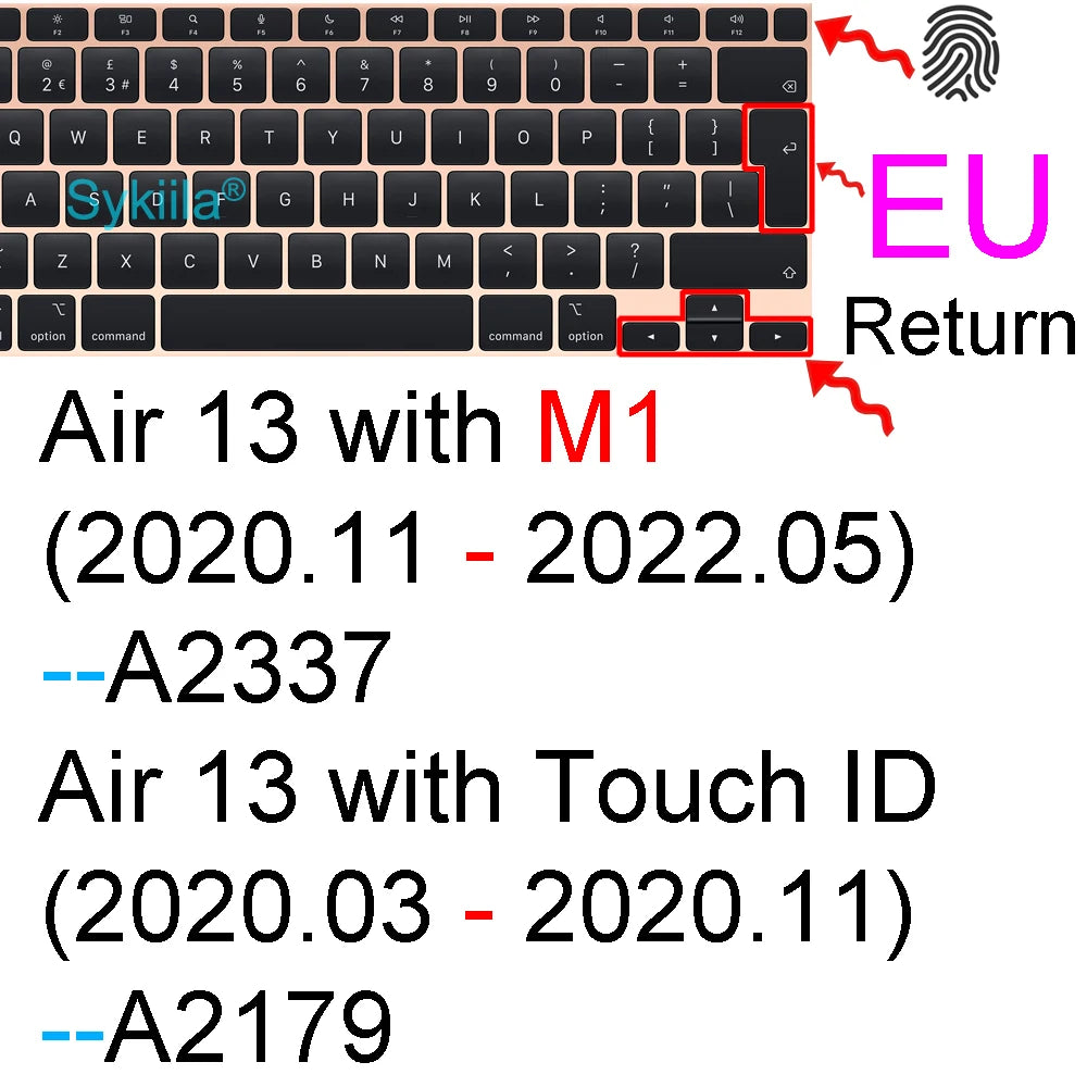 Keyboard Cover for Macbook Air 13 M5 M4 15 M3 11 Pro 13 14 M2 M1 Max Pro 16 15 12 Neo Silicone Protector Case Skin A3426 A3428