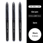 3/6pcs Japan Uniball Gel Pen AIR Straight Liquid Signature Pen UBA-188 Black Technology 0.5/0.7mm Free Writing School Supplies