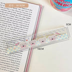 1 Piece Lytwtw's Cute Animals Straight Kawaii Christmas Ruler Tools Stationery Cartoon Drawing Office School Measuring