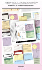 80 Sheets Cartoon Brief Scrapbooking Memo Pad Simple INS Message Paper Student List Notes School Stationery Journaling supplies