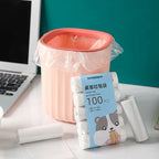 100Pcs/5Roll  Mini Garbage Bag Household Thickened Small Desktop Garbage Can Garbage Bags Disposable Trash Bags Kitchen Tools