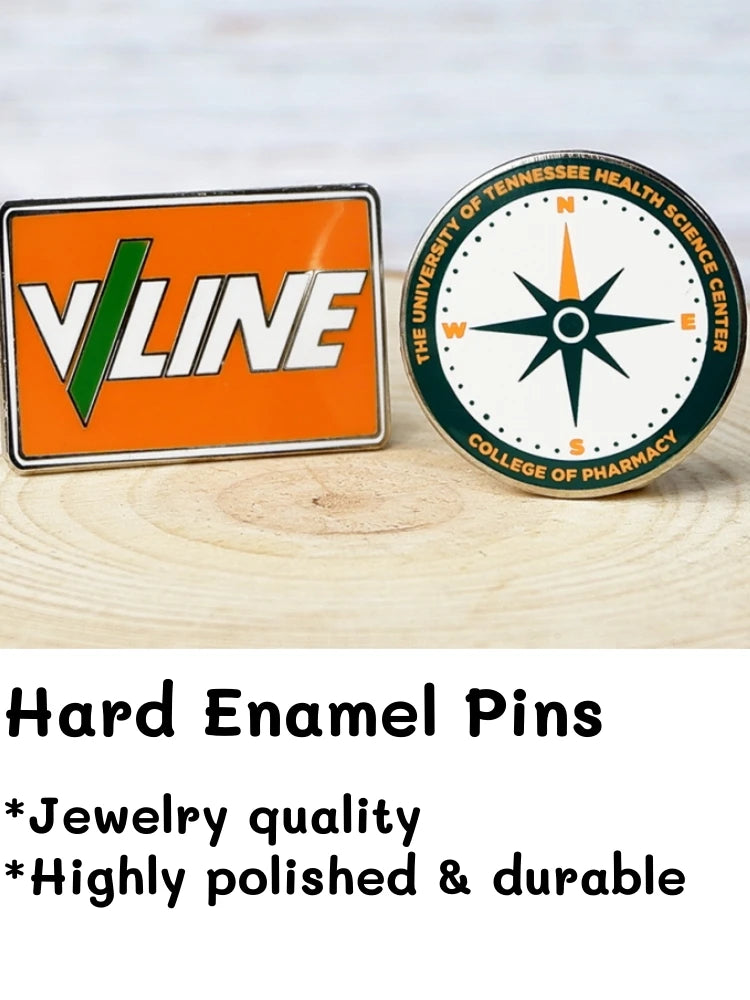 [Minimum 100pcs] Custom Logo Enamel Pin Soft/Hard Label Customized Metal Badges Lapel Brooches On Backpack Or Friend Gift