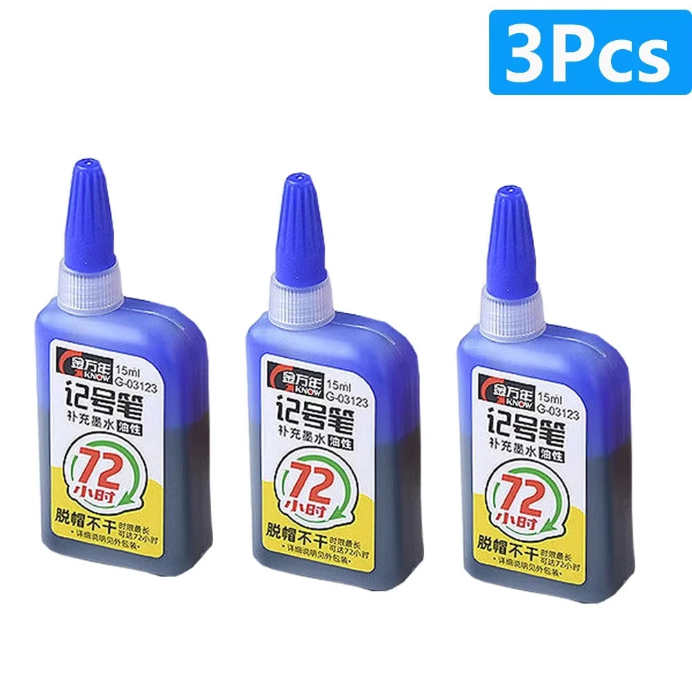 1-6Pcs 45mm Waterproof Long Head Nib Deep Hole Markers Pen Tile Carpenter Pen Multi-purpose for Woodworking Black/Blue/Red Ink
