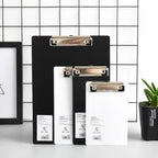 Writing Sheet Pad A4 A5 A6 File Folder Document Folder With Low Profile Gold Clip Writing Clipboard Writing Pad Black White