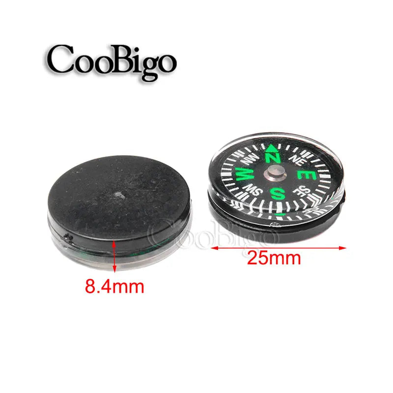 10pcs Paracord Bracelet Compass Portable Handheld Compasses Outdoor Camp Night Fishing Hiking Climbing Survival Navigation Tool