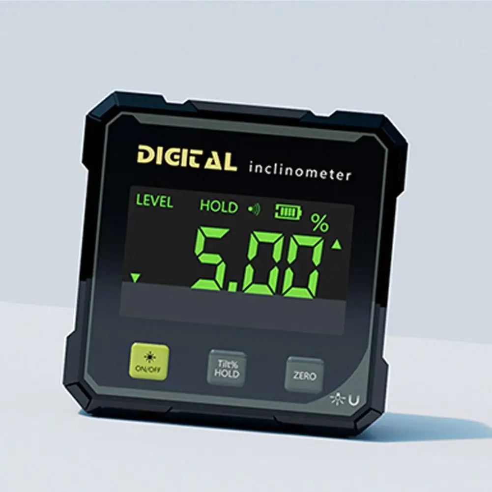 Digital Level Angle Finder Box 360 Degree Measurement Professional Protractor Inclinometer Dual Magnetic Electronic Level Gauge