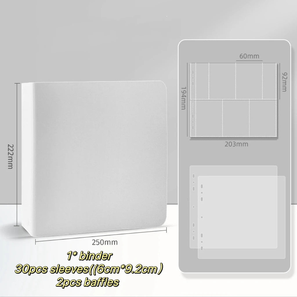 MINKYS Kawaii 5/6/9 Spaces 3 inch Kpop Photo Card Binder Large Capacity Idol Photocard Album Photocards Binder Collect Book