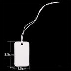100pcs Paper Small Ring Price Tags Stickers Necklace Bracelet Blank Price Labels Display Diy Jewelry Packaging Making Supplies
