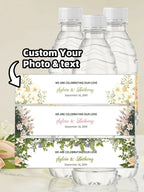 1~20PCs Custom Photo Water Bottle Label-3 Styles,21*5CM Personalized Celebration Tags,DIY Bottle Water Waist Seal Name Stickers