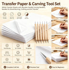 DIXSG Reusable A4 Carbon Transfer Tracing Copy Paper with Dotting Stylus Pen for DIY Drawing Embroidery Fabric Wood Transfer