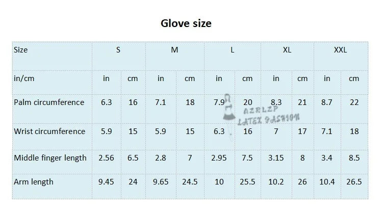 Black Latex Long Gloves with Zipper