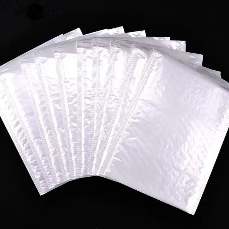 50-10PCS Bubble Mailers Wholesale White Foam Bubble Envelope Bag Adhesive Waterproof Shipping Bag Thickened Envelope Packing Bag