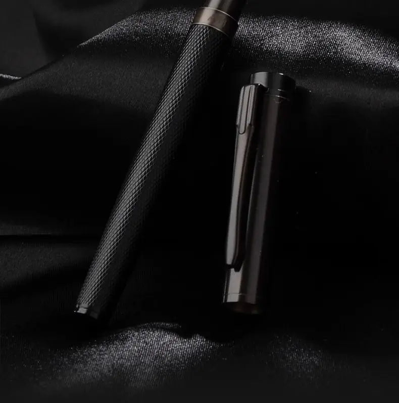 HERO Black Forest Metal Fountain Pen Titanium Black Extra Fine Nib 0.38/0.5mm Students Practice Calligraphy Writing Gift Pen