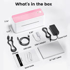 Phomemo 241 Bluetooth Shipping Printer Thermal Wireless Label Printer 108mm Compatible with iPhone Android Mac Window Wide Used